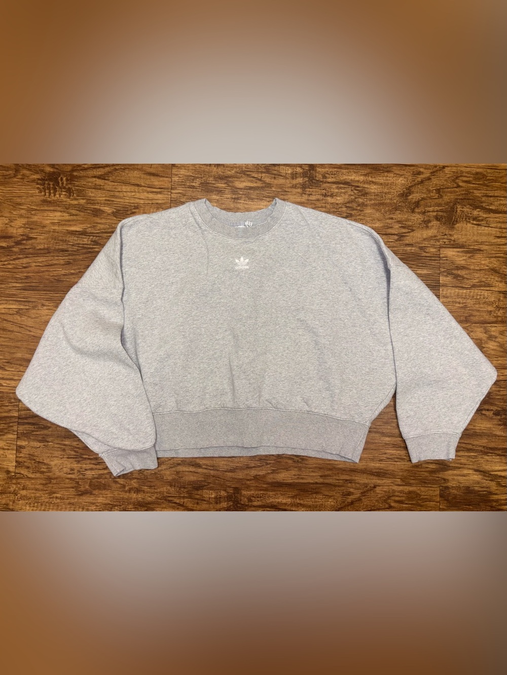 Adidas Cropped Sweatshirt Size Large